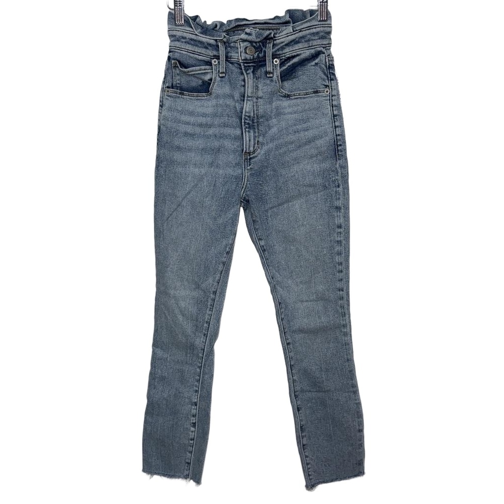 NEW Abercrombie & Fitch Ultra High Rise Super Skinny Ankle Blue Jeans Size 24 00